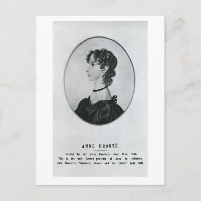 Anne Brontë Portrait Postkarte (Vorderseite)