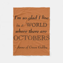 Anne der grünen Giebel-Fall-Fleece-Decke