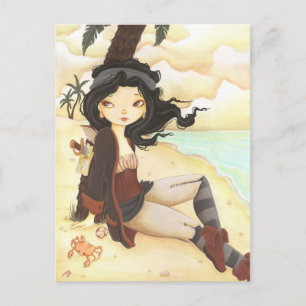 Anne - Feenpirate-Fantasiekarte Postkarte