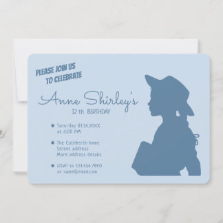 Anne Green Gables Einfache Genüsse CC1087 Geburtst Einladung