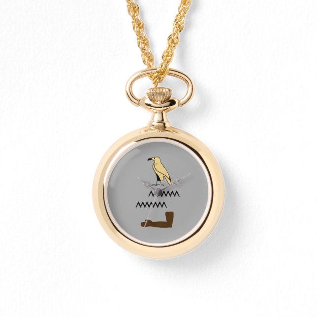 Anne Name in Hieroglyphen Symbole des alten Ägypte Armbanduhr (Vorderseite)