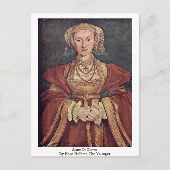 Anne of Cleves von Hans Holbein der Jüngere Postkarte (Vorderseite)