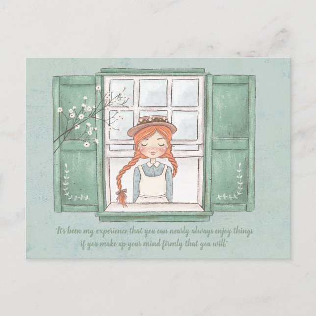 Anne of Green Gables Enjoy Things Postcard Postkarte (Vorderseite)