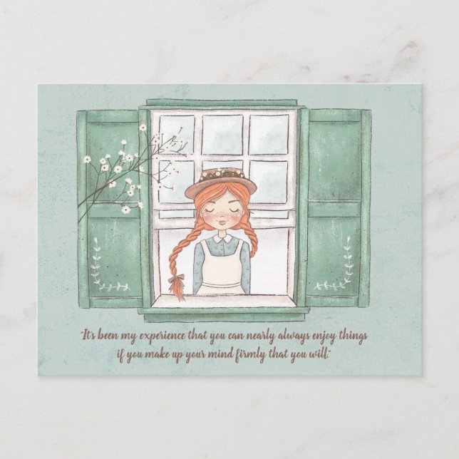 Anne of Green Gables Enjoy Things Postcard Postkarte (Vorderseite)