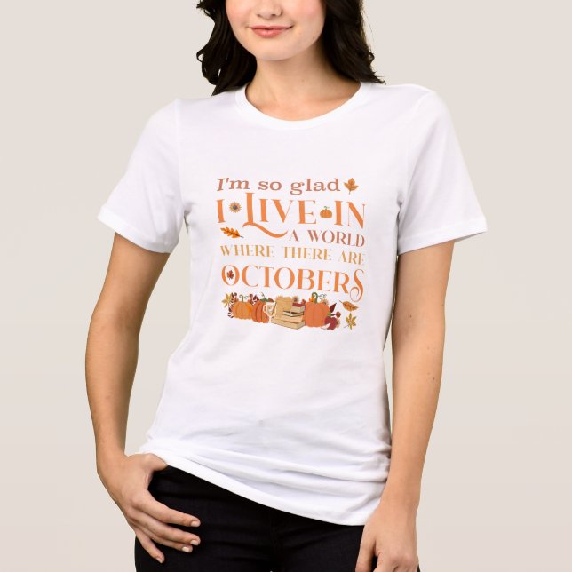 Anne of Green Gables on October Quote Tri-Blend Shirt (Vorderseite)