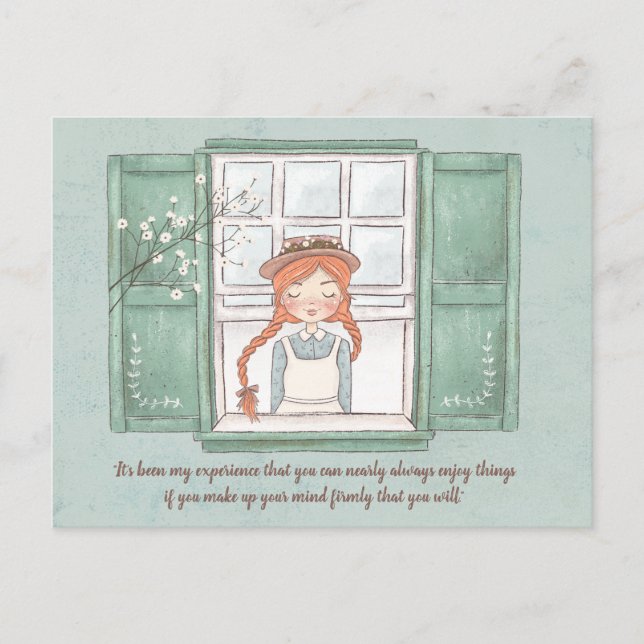 Anne of Green Gables Profitez des choses Carte pos (Devant)