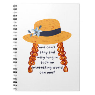 Anne Of Green Gables Shirley Book Quote Notizblock