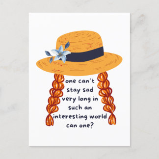 Anne Of Green Gables Shirley Book Quote Postkarte