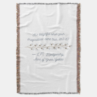 Anne of Green Gables Zitat Decke