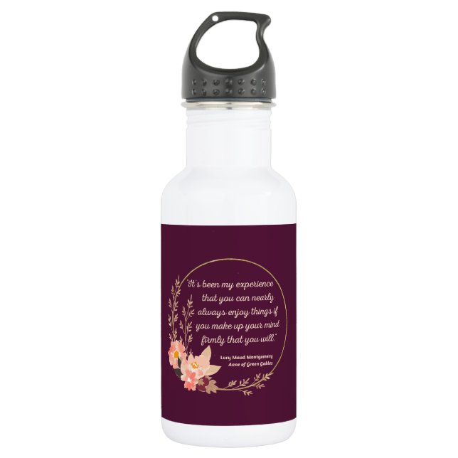 Anne of Green Gables Zitat I - Niedlicher Stil Edelstahlflasche (Vorderseite)