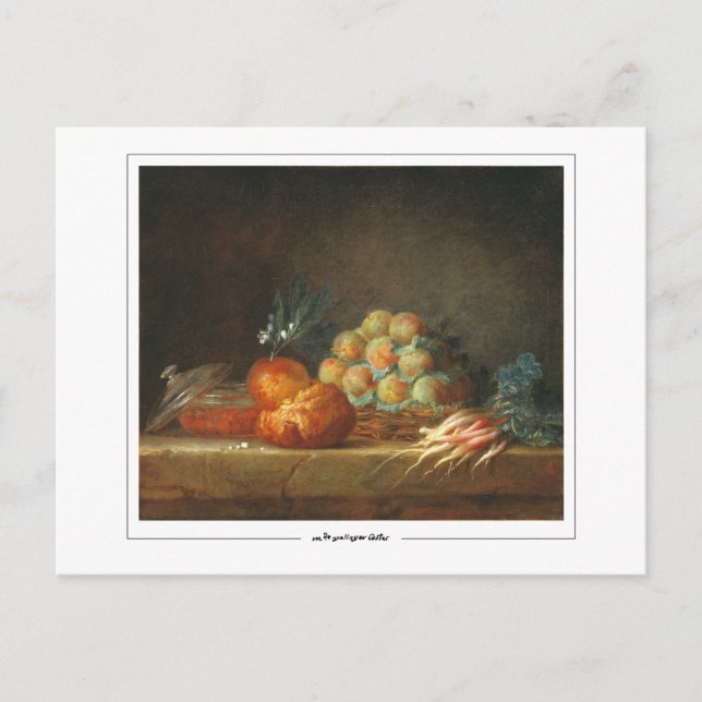 Anne Vallayer-Coster #1 - Kunsthandwerkskarte Postkarte (Vorderseite)