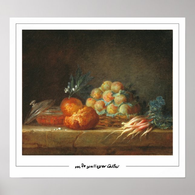 Anne Vallayer-Coster Zedign Poster d'art #1 (Devant)