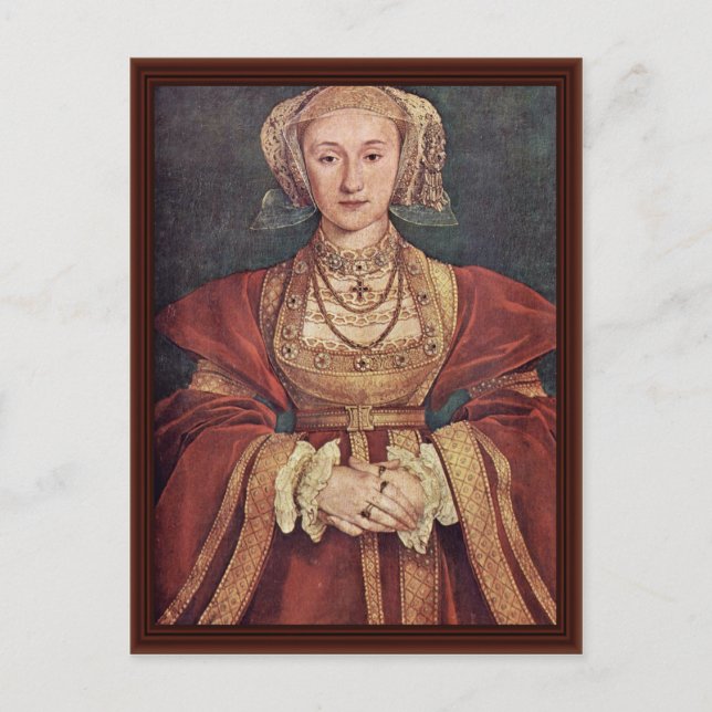 Anne von Cleves. Hans Holbein The Younger Postkarte (Vorderseite)
