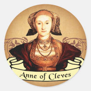 Anne von Cleves Klassiker Runder Aufkleber