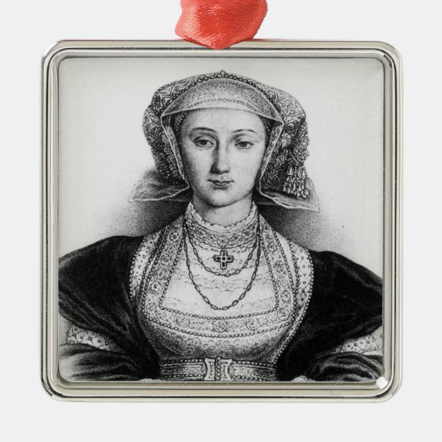 Anne von Cleves Silbernes Ornament (Vorne)