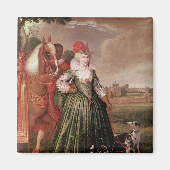 Anne von Dänemark, 1617 Magnet (Vorne)