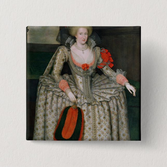 Anne von Dänemark, c.1605-10 Button (Vorderseite)