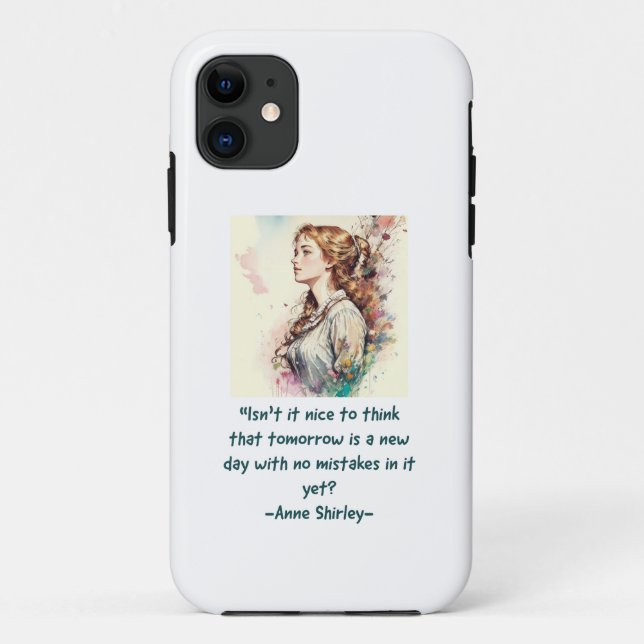 Anne von Green Gables Aquarelldruck Case-Mate iPhone Hülle (Rückseite)