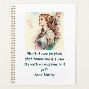 Anne von Green Gables Aquarelldruck Planer