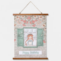 Anne von Green Gables Birthday Hanging Tapestry