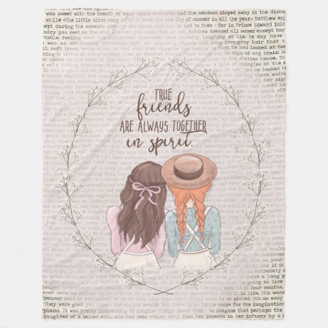 Anne von Green Gables Fleecedecke (Vorderseite)