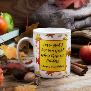 Anne von Green Gables Oktober Personalisiert Herbs Tasse