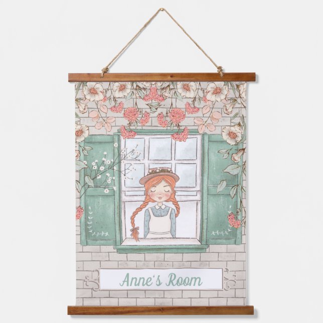 Anne von Green Gables Wandteppich Mit Holzrahmen (Vorderseite)
