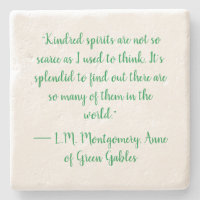 Anne von Green Gables Zitat-Kalkstein-Untersetzer