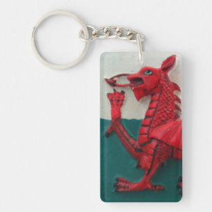 Anneau de clé Welsh Dragon