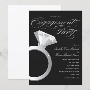 Anneau Fiançailles  Invitation de la partie d'enga