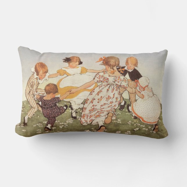 Anneau-UN-Rond un coussin de comptine de Rosie (Recto)