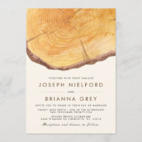Anneaux de Woodland| Invitations de mariage