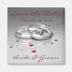 Anneaux mariages Magnet Réservez la date