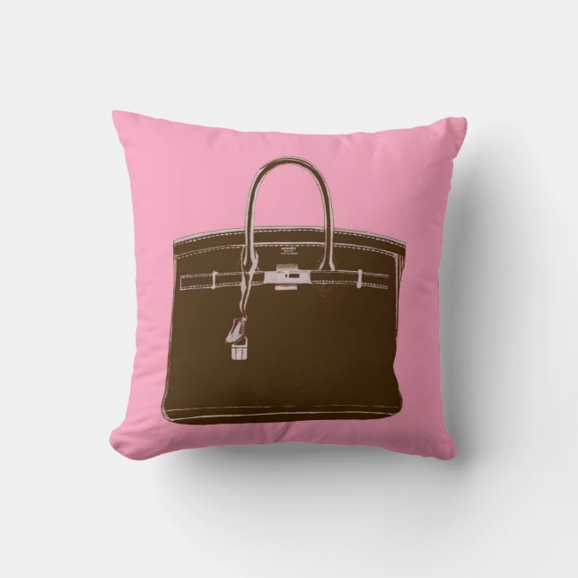 Annechovie Brown Bag auf rosa Kissen (Vorderseite)