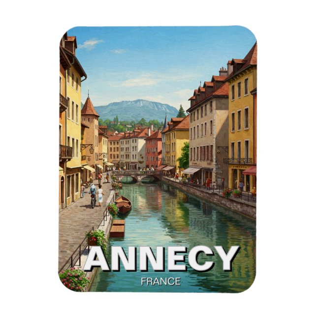 Annecy France Magnet (Vertikal)