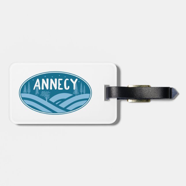 Annecy France Outdoor Gepäckanhänger (Rückseite horizontal)