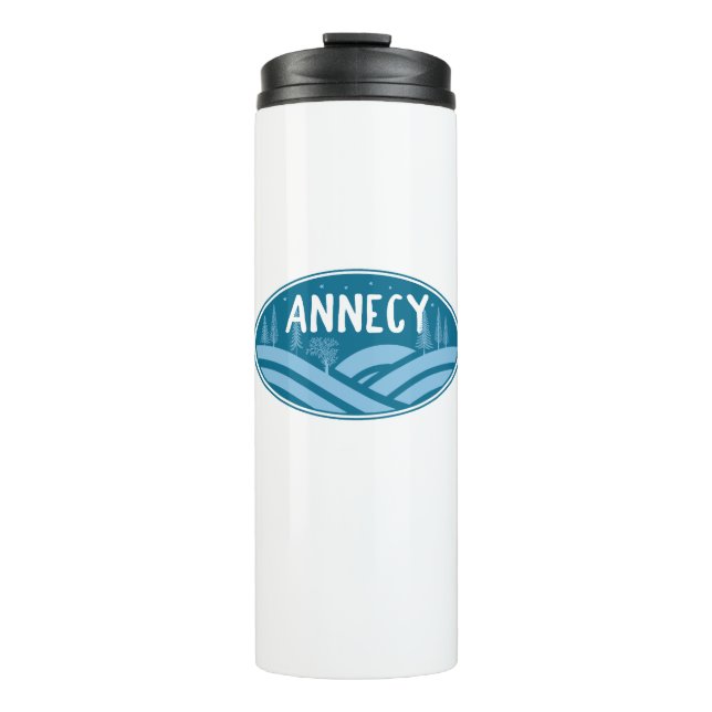 Annecy France Outdoor Thermosbecher (Vorderseite)