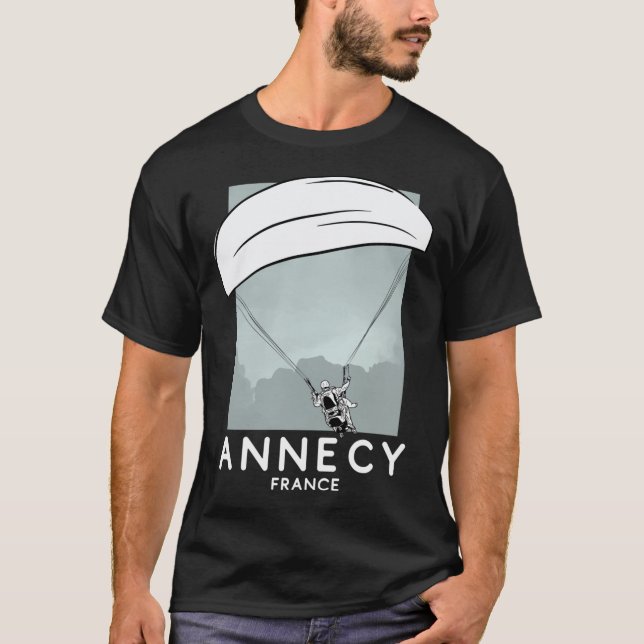 Annecy France Paragliding Essential T - Shirt (Vorderseite)