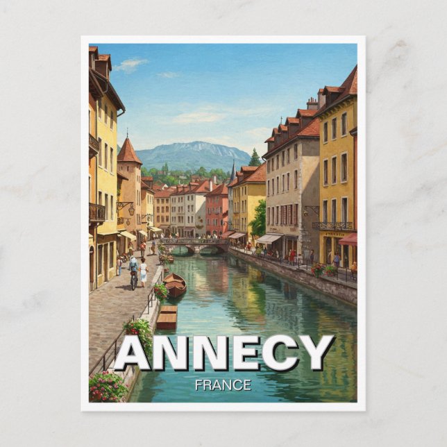 Annecy France Postkarte (Vorderseite)