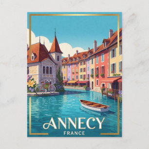 Annecy Frankreich Historisches Reisen Postkarte