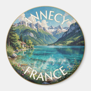 Annecy Frankreich Türkisfarbenes Alpensee Reise Sz Magnet