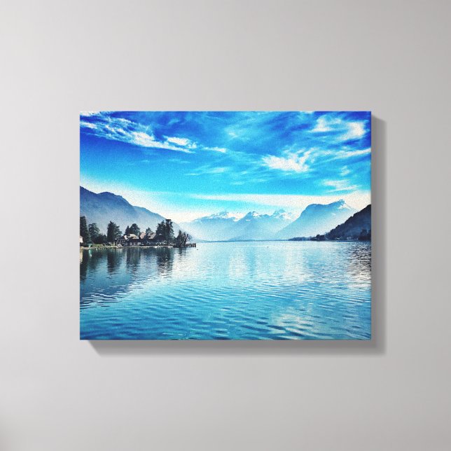 Annecy-See - Baie de Talloires Leinwanddruck (Vorderseite)