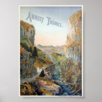 Annecy Thones Poster vintage 1899