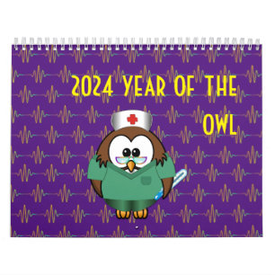 Année 2024 du calendrier des chouettes