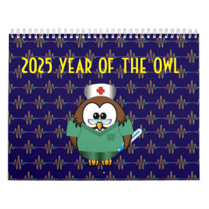 Année 2025 du calendrier des chouettes