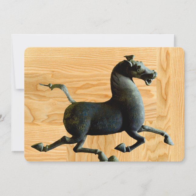 Année Bois du Cheval Invitation personnalisée (Devant)
