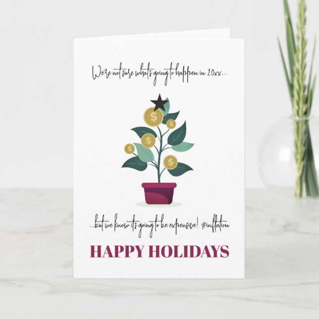 Année Cher Funny Sarcastique Carte de Noël (Devant)