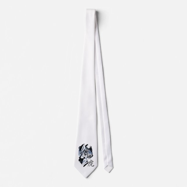 Année chinoise de la cravate blanche minimale (Devant)