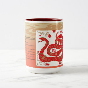 Année chinoise de la tasse de serpent