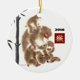 Année chinoise des ornements 2016 de cadeau de